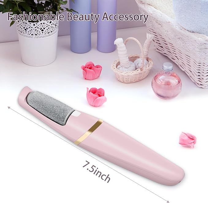 Electric Callus Remover for Feet, Professional Pedicure Tools Foot Care Kit, Foot Scrubber Electric Feet File Smooth Pedi Wand for Hard Cracked Dry Dead Skin, 2 Rollers,2 Speeds,Ideal Gift