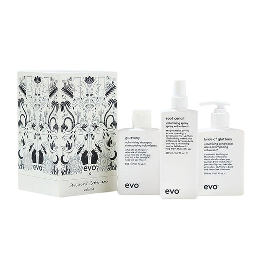 Evo Good Givin' Repair Gift Set - Full Size Ritual Salvation Repairing Shampoo & Conditioner & Free Happy Campers Wearable Treatment