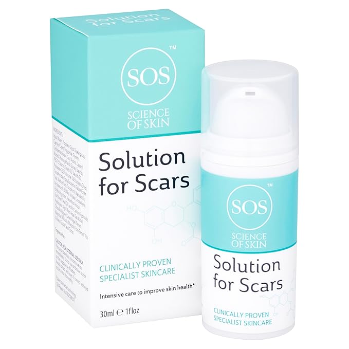 Science of Skin Solution for Scars - Clinically Proven Active Scar Cream. Reduces The Appearance of Old & New Scars. Clinically Proven to Reduce The Appearance of Scarring (Single Unit)