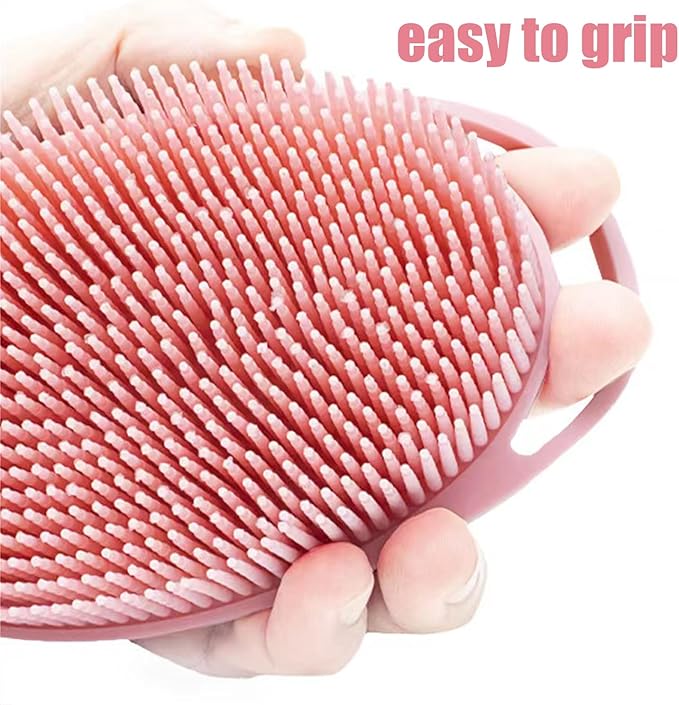 Soft Exfoliating Body Bath Shower Scrubber - Silicone Body Brush, 3 Pack for Kids and Adults with All Kinds of Skin