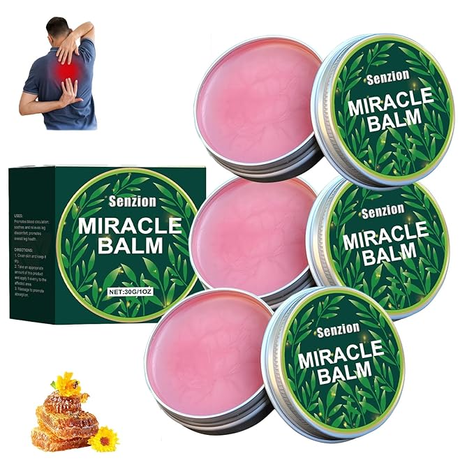 Miracle Balm, Miracle Balm for Swollen Legs, Natural Ingredients, Relaxed and Comfortable, Soothing Joint Cream for Back, Hands, Feet and Body, Improves Joint Comfort