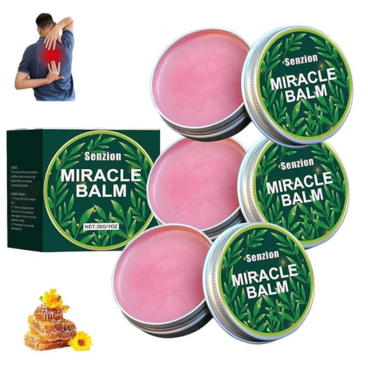 Miracle Balm, Miracle Balm for Swollen Legs, Natural Ingredients, Relaxed and Comfortable, Soothing Joint Cream for Back, Hands, Feet and Body, Improves Joint Comfort
