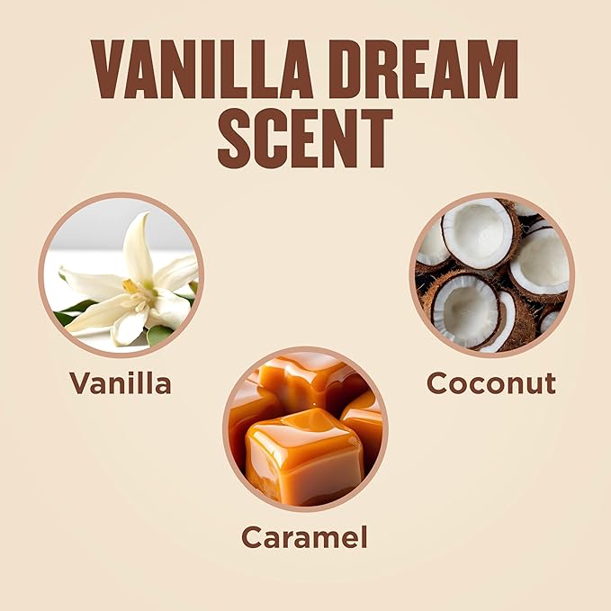 Gold Bond Vanilla Dream Softening Hand Cream, Luxurious Everyday Hand Cream with Shea Butter to Help Boost Skin Moisture and Cocoa Butter to Help Soften Skin, Warm Vanilla Dream Scent, 3 oz, 4 pk