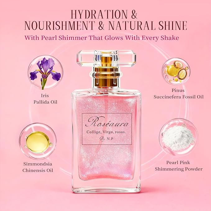 NP NATURES PHILOSOPHY Hair Perfume, Leave-in Hair Serum & Shine Spray for Women, Anti-Frizz Hair Care, Lightweight Leave-in Conditioner & Glossier Hair Perfume oils - 1.7 Fl oz