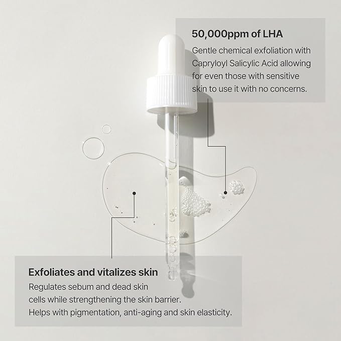 OxygenCeuticals ReGenon Fill LHA – Gentle LHA Exfoliating Serum with 0.7% Capryloyl Salicylic Acid & Idebenone, Brightening & Antioxidant Peel for Sensitive Skin. 1.69 fl.oz (50ml)