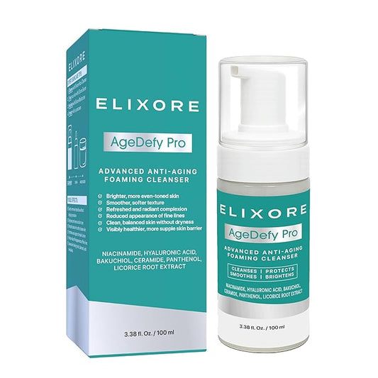 AgeDefy Pro Niacinamide Face Cleanser for Women | Daily Anti-Wrinkle & Calming Facial Wash with Aloe Vera & Green Tea | Removes Makeup & Oil, Deep Cleansing & Hydrating Face Wash (100ml)