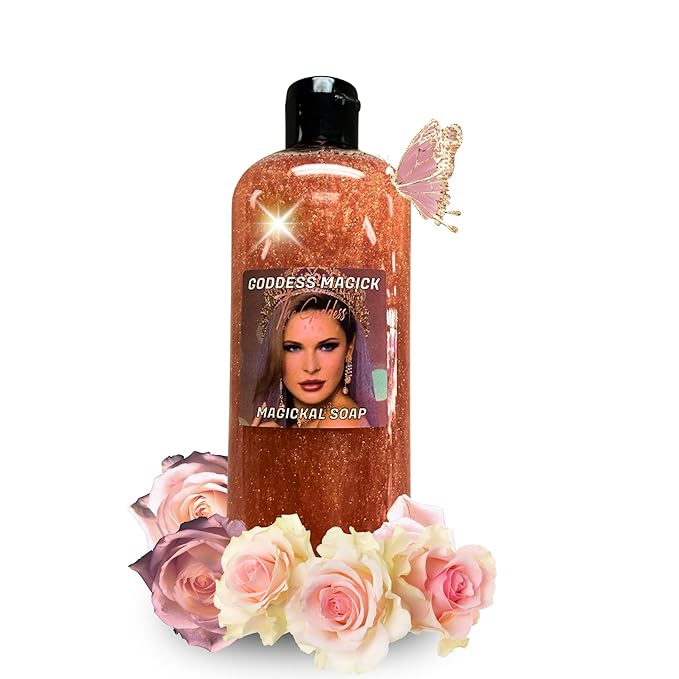 Goddess Magick Shower Gel – 8 oz Handmade Body Wash Charged at Altars for Divine Feminine Energy, Self-Love & Spiritual Empowerment – Wiccan, Pagan, Magick Ritual Use
