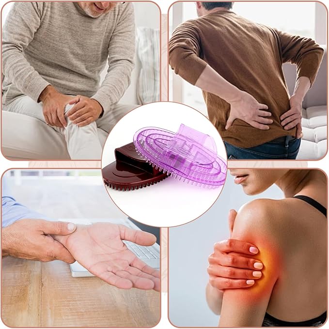 4Pcs Meridian Massage Brush, 2025 New Full Body Relaxation Meridian Massage Brush, Beauty Salon Professional Custom Meridian Brush, for Meridian Scalp Full Body Relaxation Massage