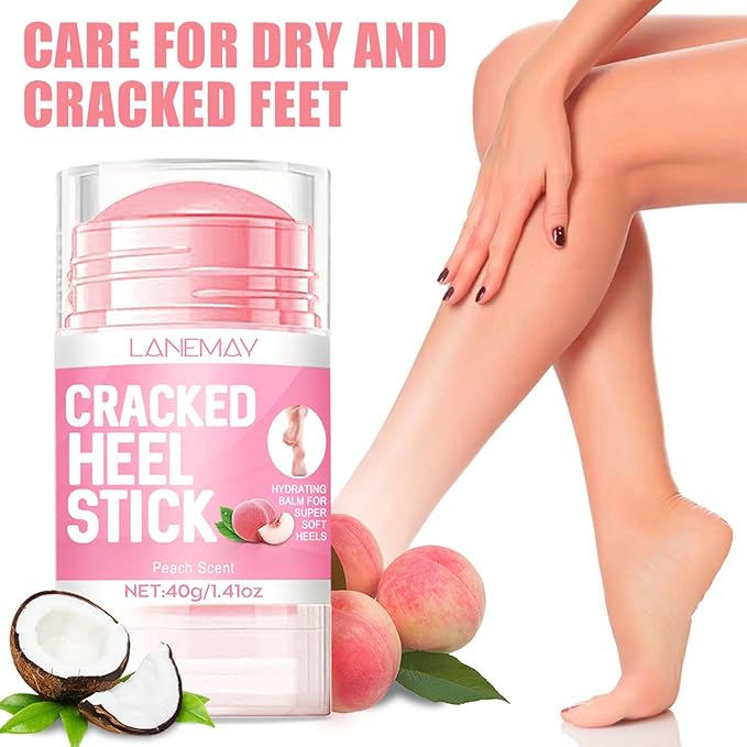 2Pcs Urea Cream 60% for Feet & Dry Cracked Skin, Cracked Heel Repair Stick Maximum Strength Moisturizing Foot & Hand Balm, Repair Creams for Dry Feet, Knee, Elbow and Hand
