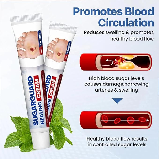Sugar Guard Healing Foot Cream - Intensive Repair & Nourish For Soft, Healthy Feet Care
