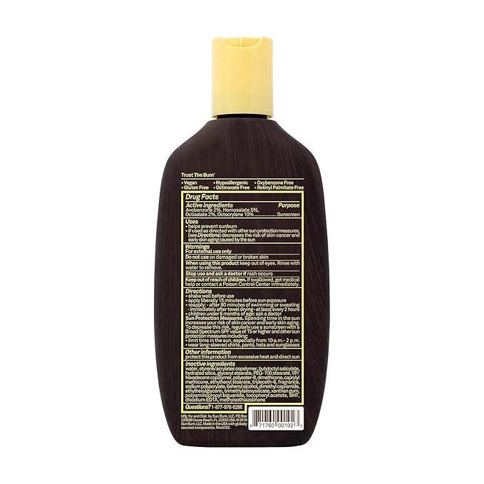 Sun Bum Sunscreen Lotion, SPF 15, Broad Spectrum | Vegan Formula | Hawaii Compliant | With Vitamin E | 8 oz Pack of 2