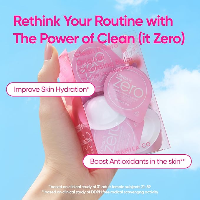 BANILA CO Clean It Zero Original Cleansing Balm Travel Kit | Travel-Friendly Cleanser for Waterproof Makeup Removal | 16 Mini Packs of Vegan, Hypoallergenic Balm for All Skin Types (3ml x 16 Pods)