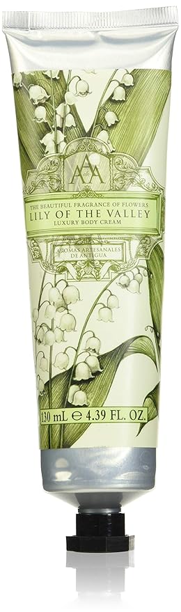 AAA by Somerset European Made Shea Butter Body Cream, Lily of the Valley, 2 Fl Oz