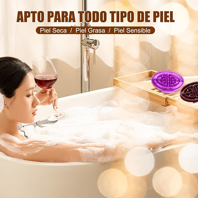 2Pcs Meridian Massage Brush, Handheld Massage Brush for Belly, Beauty Professional Full Body Relaxation Massager Brushs Tools, Full Body SPA Meridian Pressure Brushes with Essential Oils (White)