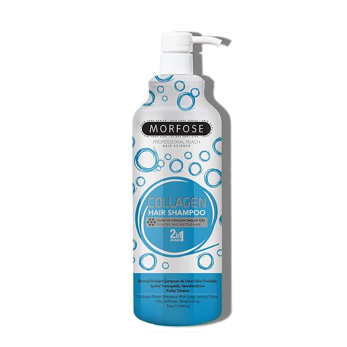 Morfose Collagen Shampoo for Dry and Brittle Hair - Moisturizing, Strengthening and Silky Softness,Strengthens, and Revitalizes Hair Strands 33.81 Fl Oz