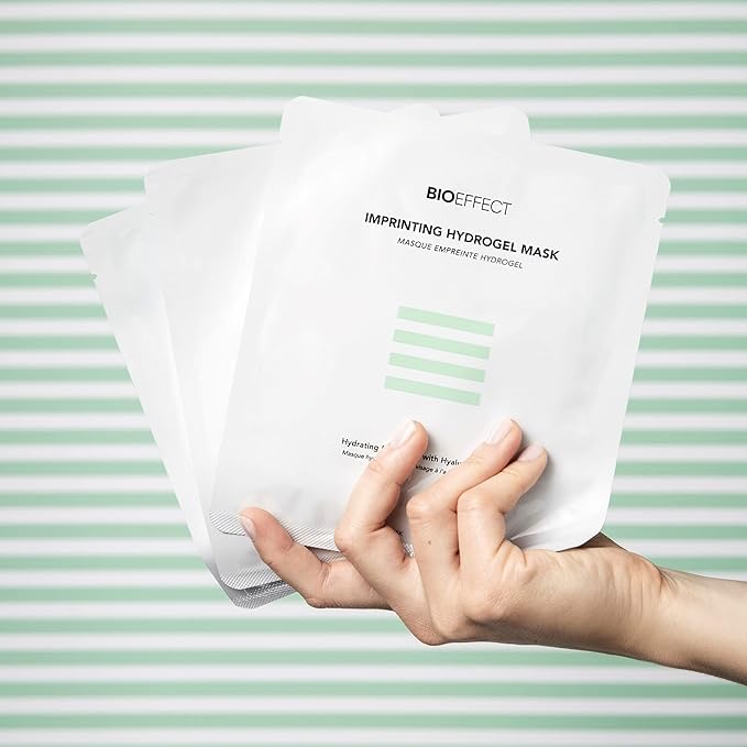 Bioeffect Imprinting Hydrogel Facial Skincare Mask with Hyaluronic Acid, Deeply Moisturizing, Skin Plumping and Fast Absorbing, a Hydrogel Sheet Mask Beauty Treatment, Alcohol-free