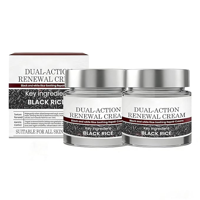 2-Pack Hydrating Dual-Action Renewal Cream – Deep Moisturizing & Nourishing Natural Extract Formula, Skin Soothing & Daily Repair Body Cream for All Skin Types