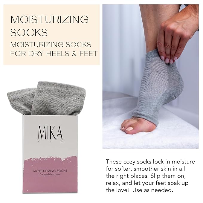 Foot Balm & Foot Socks | Moisturizer for Dry Cracked Feet, Urea Cream & Feet Moisturizer, It Softens & Exfoliates Skin