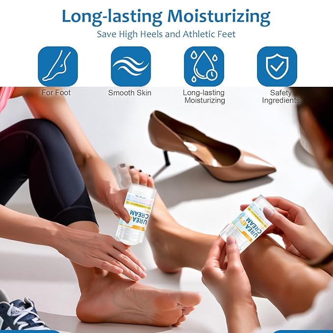 Urea Cream 42 Percent for Feet Maximum Strength - 2Pcs Hydrating Foot Stick Heel Balm for Smooth Skin- Foot Lotion Balm for Dry Rough Cracked Hands Knee Elbow Heel Stick for Women Men - 1.41oz / 40g