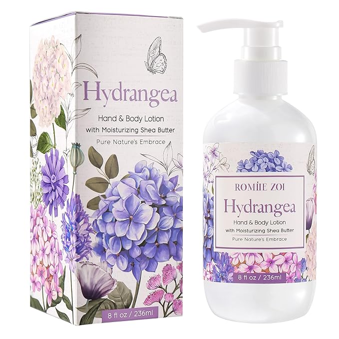 ROMIIE ZOI Daily Hand & Body Lotion with Moisturizing Shea Butter - Hydrangea - 236 ML / 8 FL OZ
