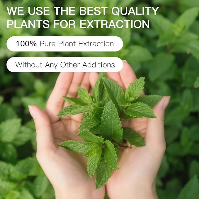 Peppermint Essential Oil Blend, Mint Oil, Essential Oils Organic, Hair Growth & Scalp Care, Essential Oils for Diffusers for Home 10ML