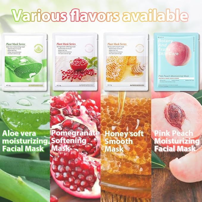 evpct 12Pack Kids Face Masks for Kids Girls Spa, Girls Kids Facial Spa Day Slumber Sleepover Birthday Party Favors Supplies Kit for Girl, Kid Friendly Facial Face Sheet Masks Bulk Skincare for Kid, B2