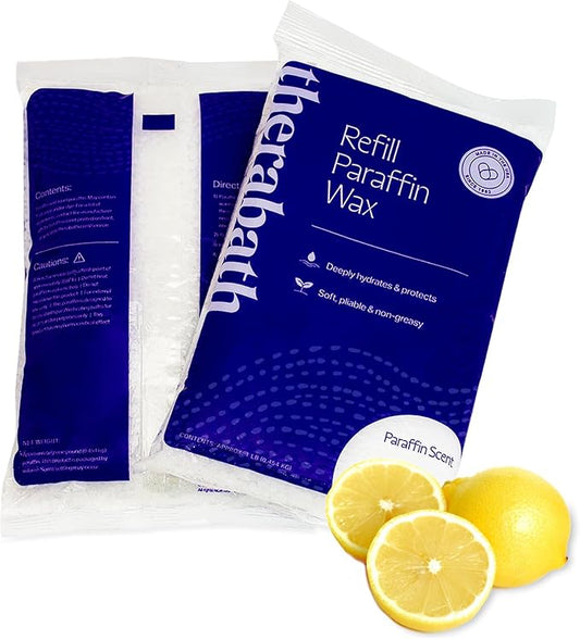 Therabath Paraffin Wax Refill - Thermotherapy - Use to Relieve Arthritis Discomfort, Stiff Muscles, & Dry Skin - for Hands, Feet, Body - Deeply Hydrates - Made in USA, 12 lb. Fresh Squeezed Lemon