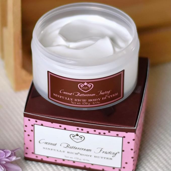 Jaqua Body Butter Lotion - Coconut Buttercream Frosting Fragrance with Shea Butter