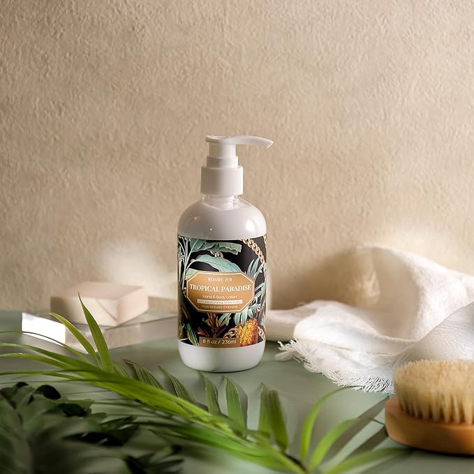 ROMIIE ZOI Daily Hand & Body Lotion with Moisturizing Shea Butter for All Skin Type- Tropical Paradise - 236 ML / 8 FL OZ