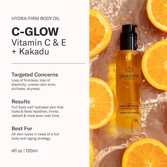 ODACITE C-Glow Hydra-Firm Body Oil