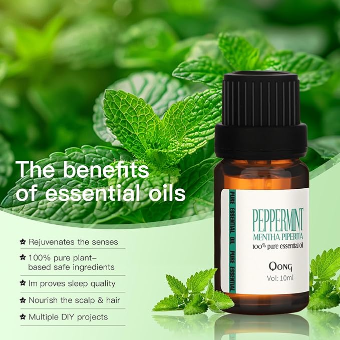 Peppermint Essential Oil Blend, Mint Oil, Essential Oils Organic, Hair Growth & Scalp Care, Essential Oils for Diffusers for Home 10ML
