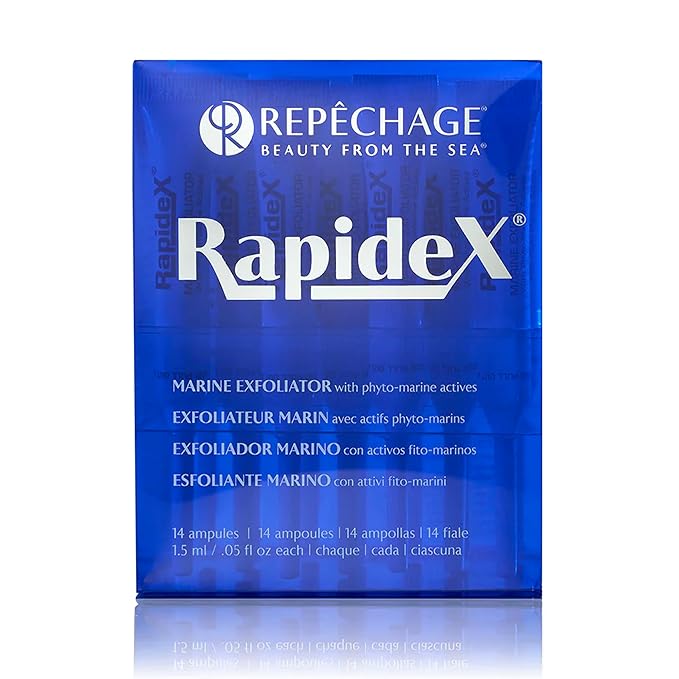 Repechage Rapidex Marine Exfoliator - Natural Facial Exfoliating Scrub with Glycolic & Alpha Hydroxy Acids - Deep Pore Cleansing Gentle Face Exfoliator for Anti-Aging