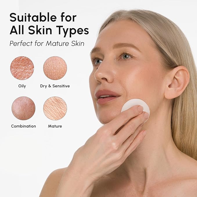 MAREE Collagen Acne Clearing Polishes - Toner Pads with Retinol - Minimizing Wrinkle Zero Pore Pads - Hydrating Toning Collagen Pad with Retinol & Centella Device - Anti Aging Brightening Wipes