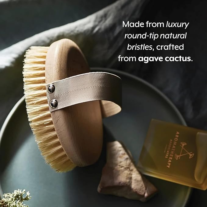Aromatherapy Associates Revive Body Brush, Natural Dry Brush for Exfoliating Skin, Boost Circulation & Lymphatic Drainage, Anti-Cellulite Body Scrub Brush, 1 Count