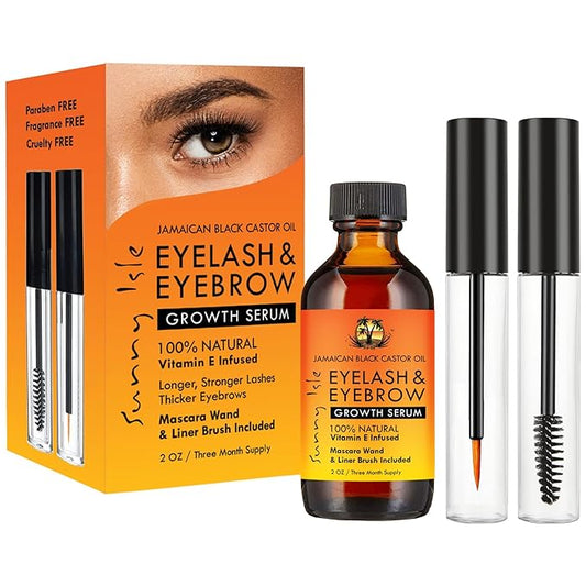 Sunny Isle Jamaican Black Castor Oil Eyelash & Eyebrow Growth Serum 2oz