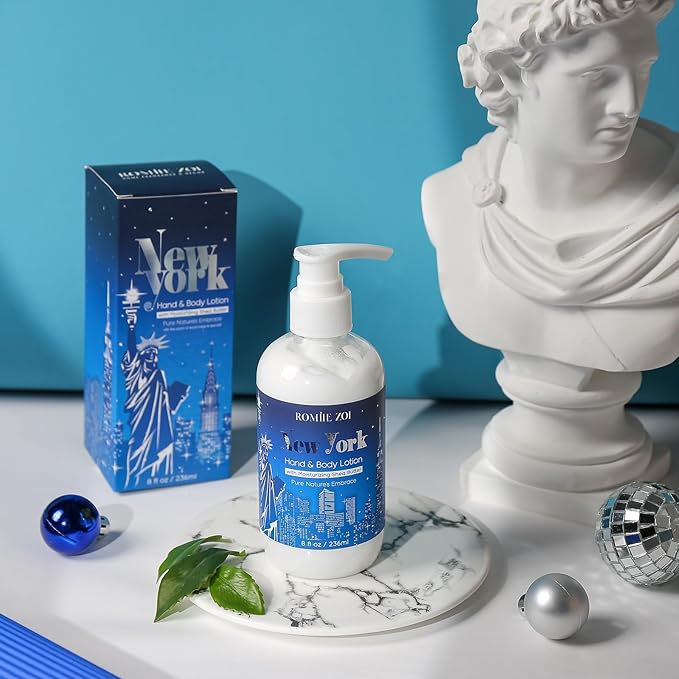 ROMIIE ZOI Daily Hand & Body Lotion with Moisturizing Shea Butter - New York with the Scent of Wood Sage & Sea Salt - 236 ML / 8 FL OZ