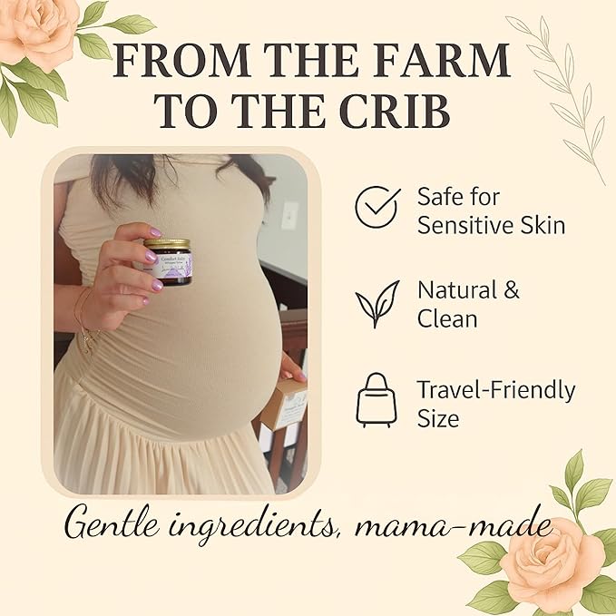 Whipped Tallow Balm – 100% Grass Fed Beef Tallow for Baby, Eczema & Sensitive Skin; Double-Infused with Calendula & Chamomile Herbs (Unscented Herb-Infused)