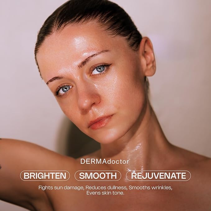 DERMAdoctor Vitamin C Serum For Face 20% Vitamin C, Vitamin-E, Ferulic Acid, Ascorbic Acid Concentrated Dermatologist-Formulated Anti Aging Face Serum, Hydrating & Discoloration - 1.0 fl oz