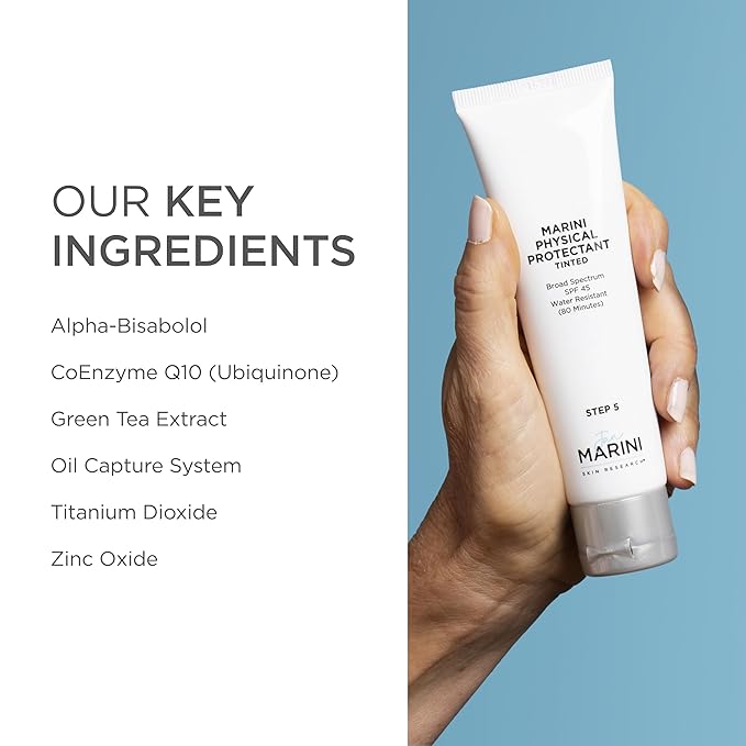 Jan Marini Skin Research Physical Protectant Tinted SPF 45 - Daily Face Protectant Product - Tinted SPF Facial Sunscreen - Sunscreen Aids Against Visible Wrinkles - Light to Medium Skin Tones - 2 oz