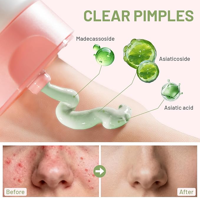 Deep Cleansing Green Clay Mask for Face with Marine Mineralt, Repair Mud Mask to Balance Oil and Moisture, Minimize Blackheads, Soothing Care Pore Cleansing Mask with Brush