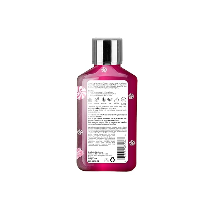 Hempz Pink Peppermint Meringue Body Moisturizer, Body Lotion, Fall Skin Care for Men & Women, Limited Edition (Pack of 2)