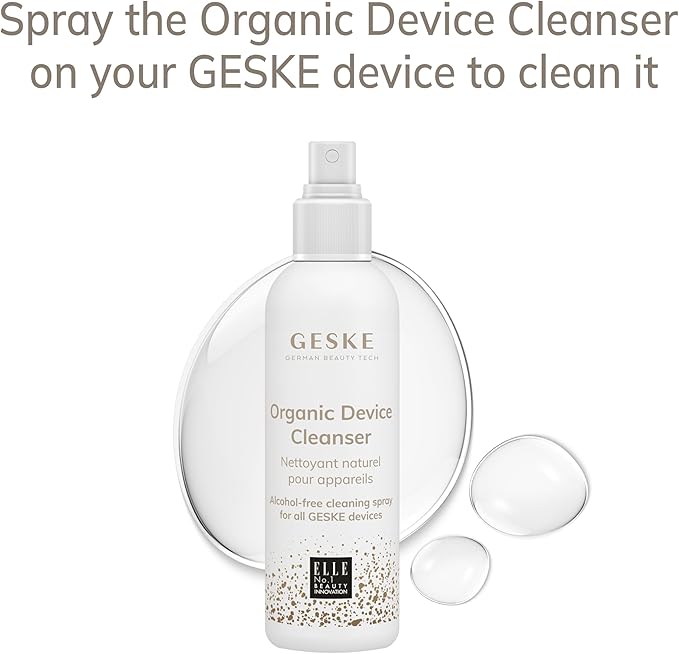 GESKE Body Brush | 4 in 1 | Cleansing Brush for The Entire Body | Professional Deep Cleaning | Soft Silicone Bristles | Ergonomic Two-Finger Design | Cleanses & Massages