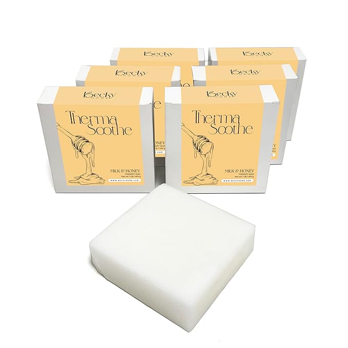 6lb Milk and Honey Scented Paraffin Wax, Paraffin Wax for Hand and Feet, Use with any Paraffin Wax Machine for Hand and Feet, Paraffin Wax Refills for Paraffin Baths, Parrafin Wax Blocks
