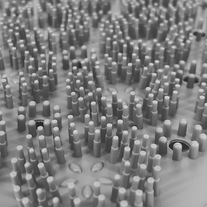 4-Pack Bath Scrubber Mat for Back Scrubbing and Foot Exfoliation - Dual-Use Shower Mats with Non-Slip Suction Cups - Soft, Durable, and Hygienic - Perfect for Full-Body Cleansing and Comfort