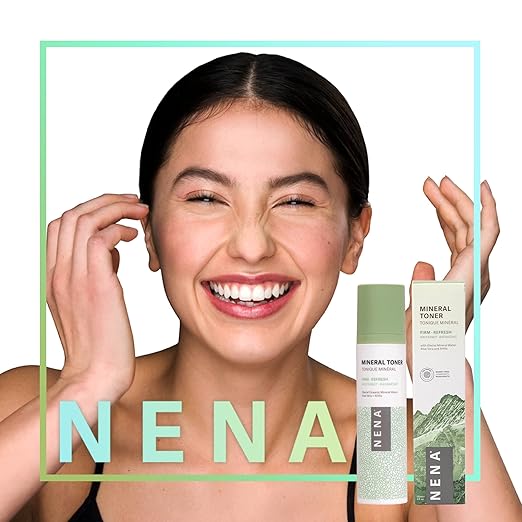 NENA Skincare Mineral Toner - Hydrating Toner for Face with Sodium Hyaluronate and Aloe Vera - Refines Pores, Balances and Plumps Skin - 4 oz