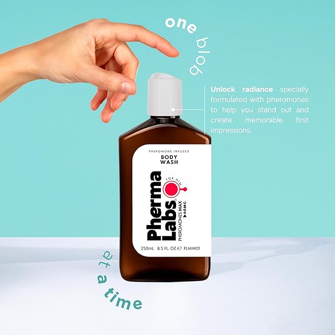 Premium Pheromone Body Wash for Men - Long-Lasting cologne perfume Gel Scent Con Feromonas para Hombres - Captivate with Feromonas for Men - Mens Pheromones (8.5 Fl Oz, Scent Number 1)