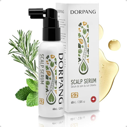 Scalp Serum for Thinning Hair in Men & Women, Clinically Tested Vegan Formula with Peptides & Rosemary Oil, Improves Hair Density and Scalp Health, Non-Greasy No-Rinse Christmas Gift