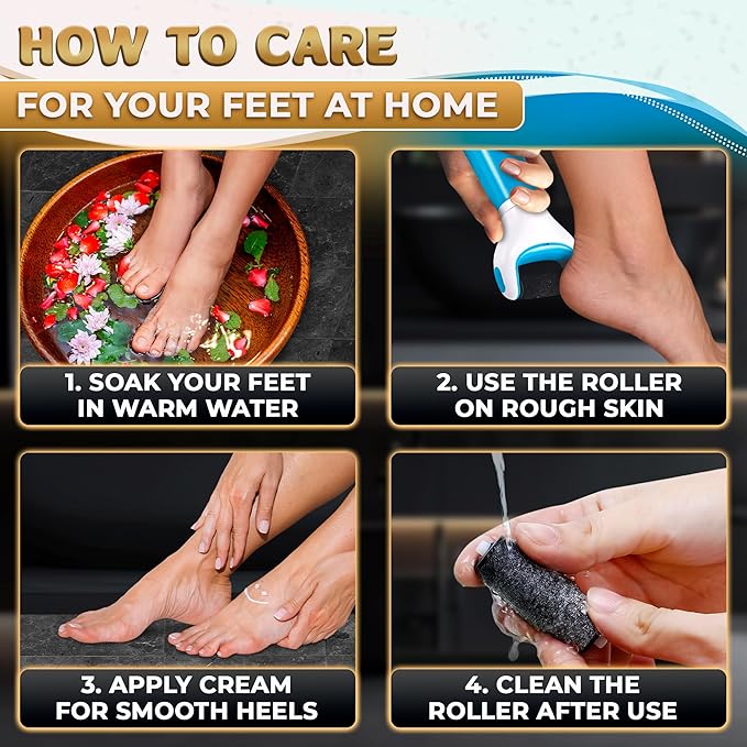 11 Pcs Replacement Rollers for Electric Foot Callus Remover Tool - 7 Extra Coarse & 4 Regular Coarse Refill Heads (1.92 x 0.65 Inches), Micro-Diamond Crystals - Compatible with Amope Pedi Perfect Pro