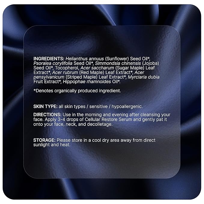 PUREANCE Organic Bakuchiol Plumping Serum - Bakuchiol for Face Skin and Wrinkles - Cellular Restore Serum - With Jojoba Oil, Sea Buckthorn, Camu Camu, Babchi, Maple Leaf Extracts & More - 1 Fl Oz