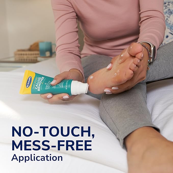 Dr. Scholl's Fast Acting Callus Remover Gel Kit, Hard Skin Removal, Smooth Soft Feet in Minutes, Salon Professional Formula, Mess Free Application, Exfoliating Foot File Pedicure Tool Included